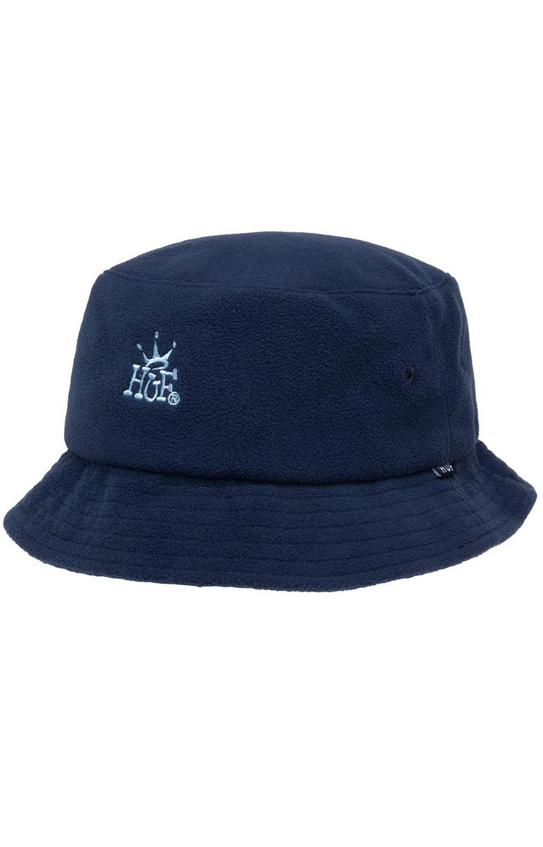 Huf's Navy Crown Fleece Bucket Hat: A 90s Streetwear Gem