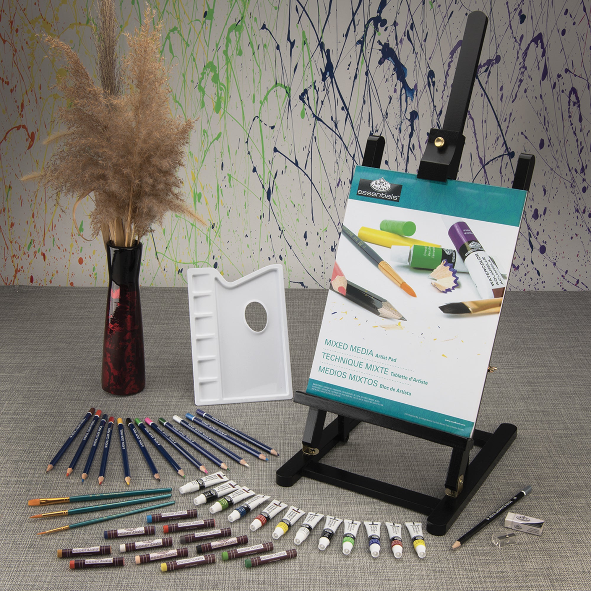 Black Series Mixed Media Easel Kit - 45 Pieces: Your Ultimate Art Exploration Bundle!