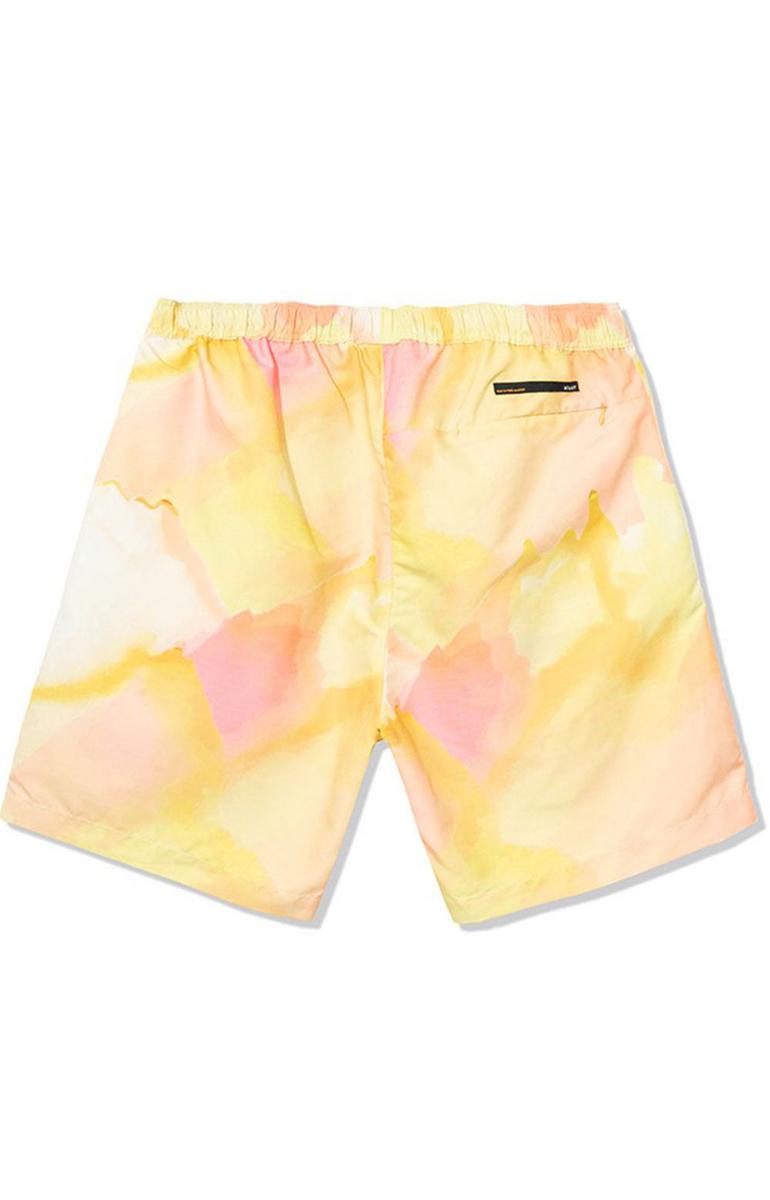 Stunning Tie - Dye Yellow Abstract Shorts