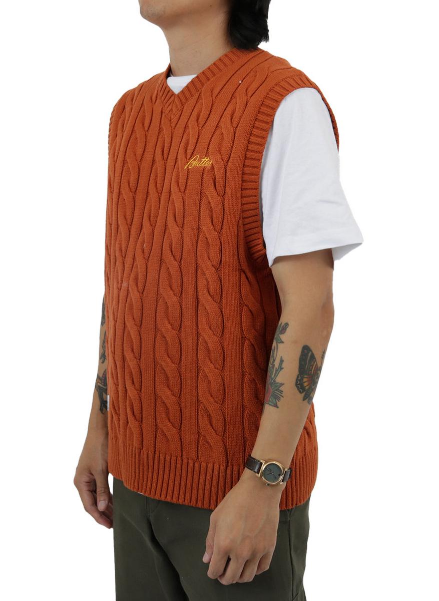 Butter's Oak Cozy Cable Knit Vest - A Must-Have!