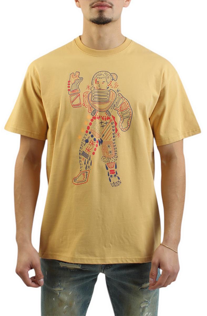 Billionaire Boys Club Space and Time Curry Yellow Graphic Knit Tee