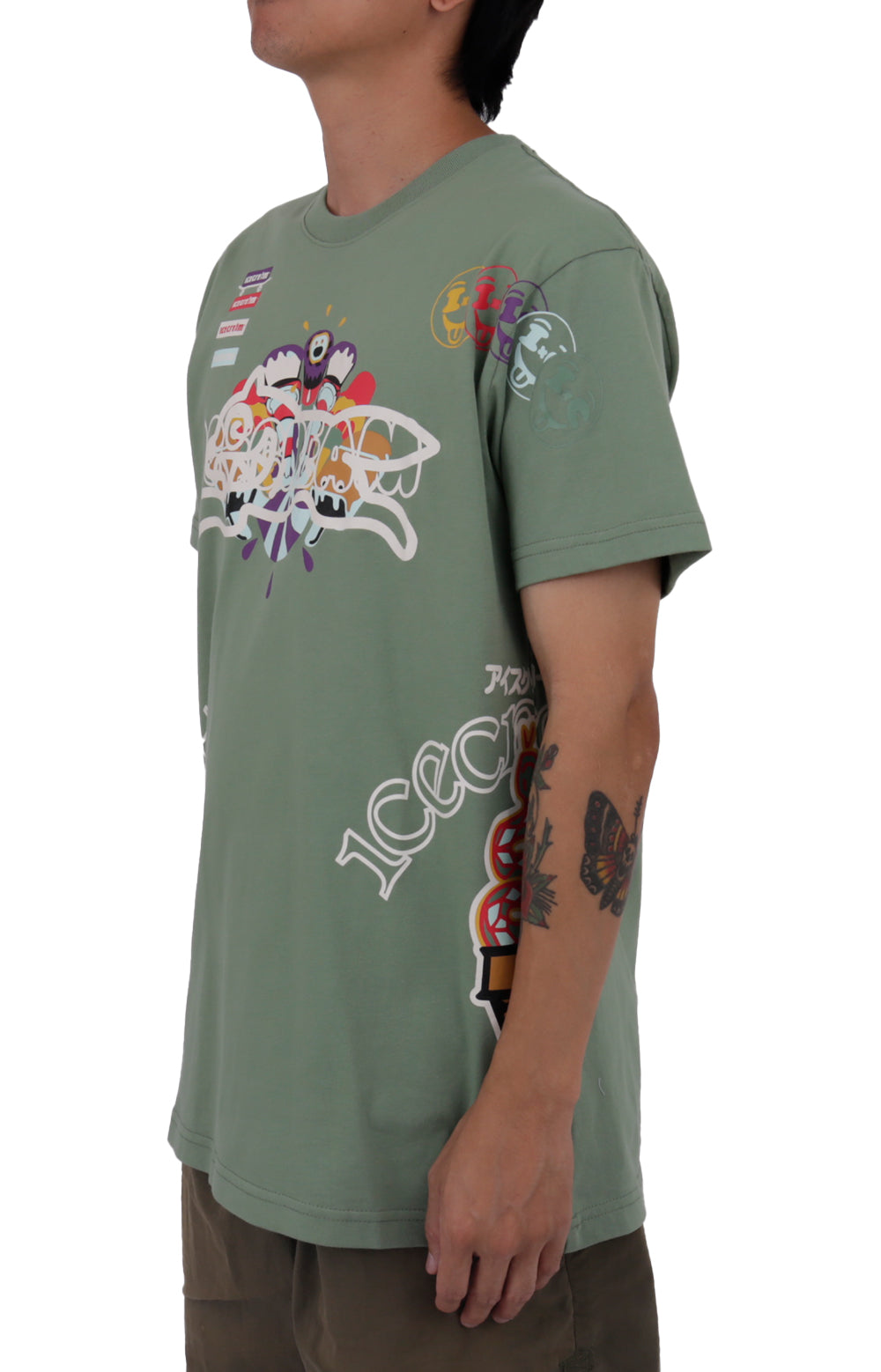 Stunning Zorlac SS Knit T-Shirt in Hedge Green