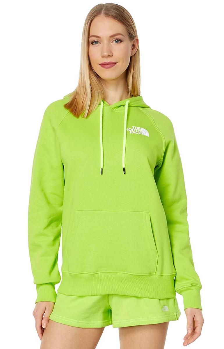 The North Face Women's Box NSE LED Yellow Pullover Hoodie - Stylish and Trendy