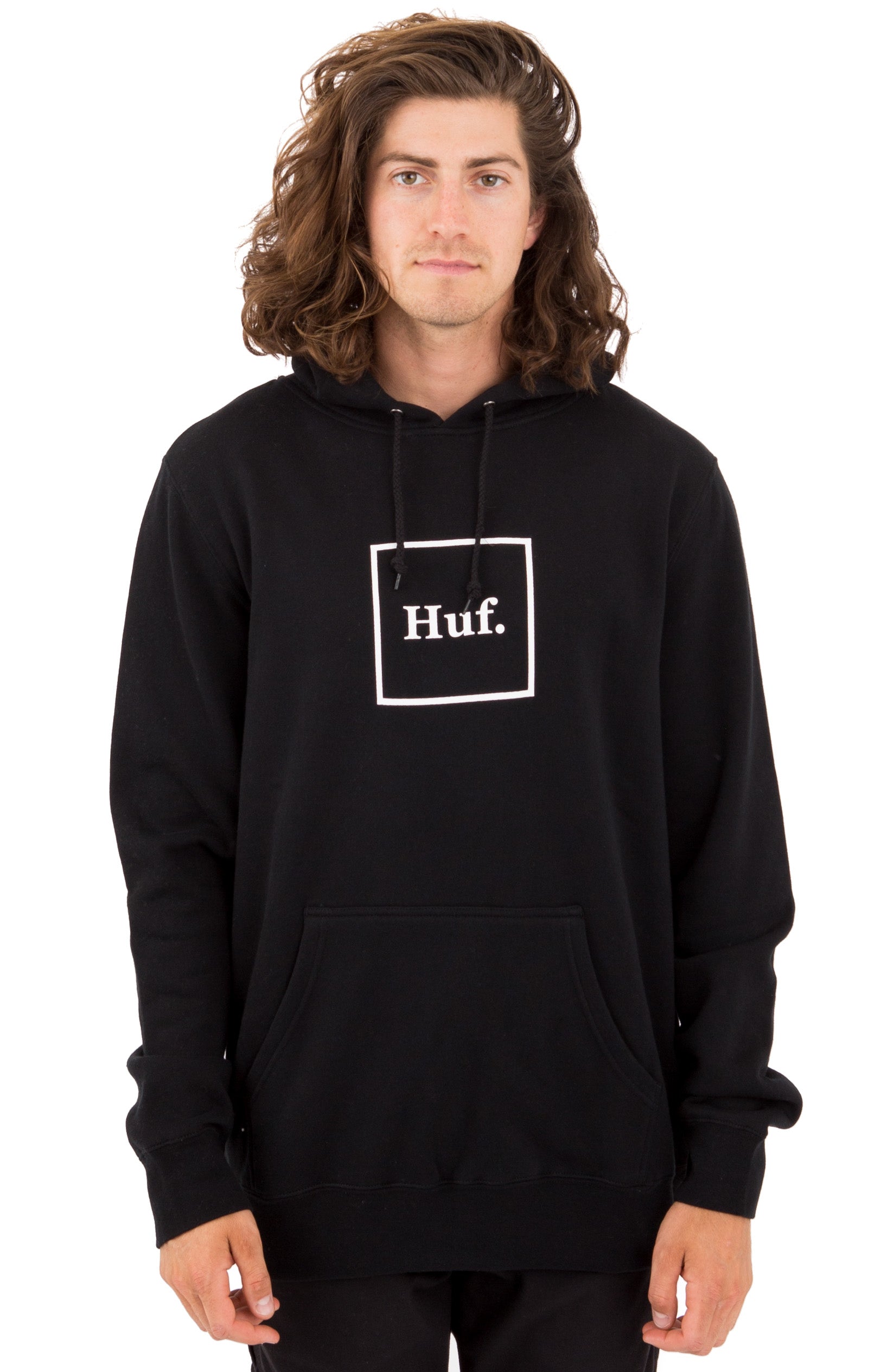 Stunning Jet Black Box Logo Hoodie