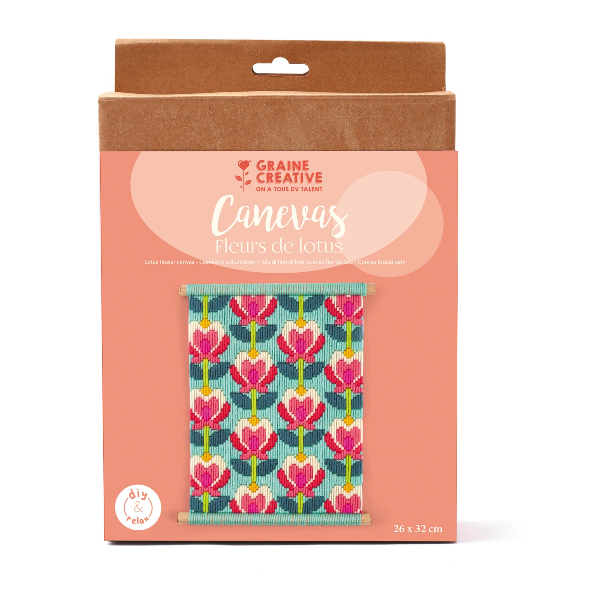 DIY Lotus Flowers Canvas Kit - Unleash Your Creativity!