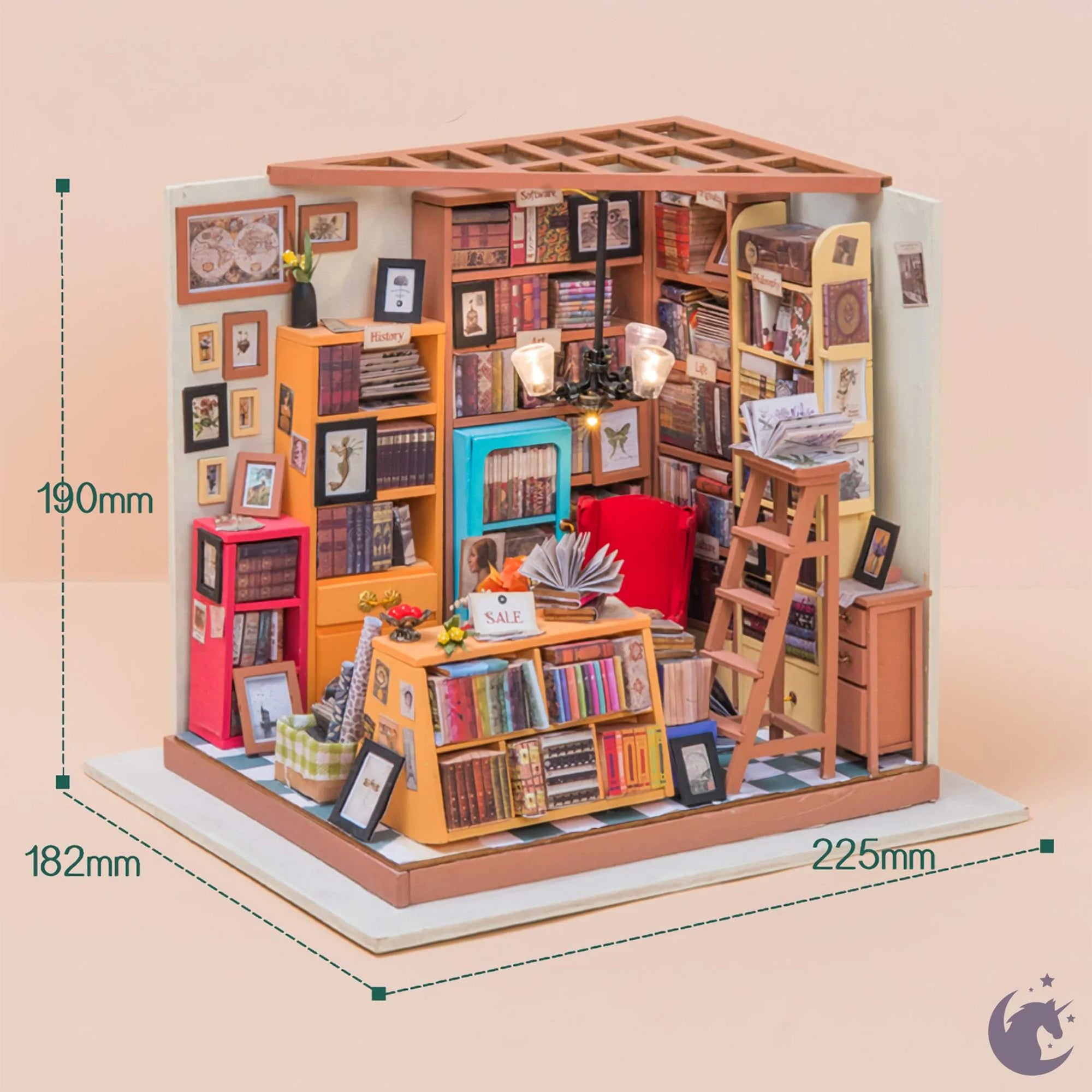 DIY Mini House - Sam's Enchanting Study Library