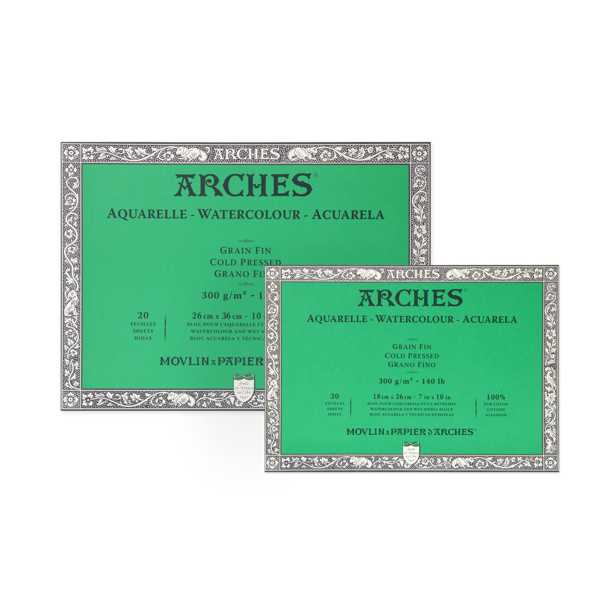 Arches Fine Grain Cold Pressed Watercolour Paper Blocks - A Painter's Dream!