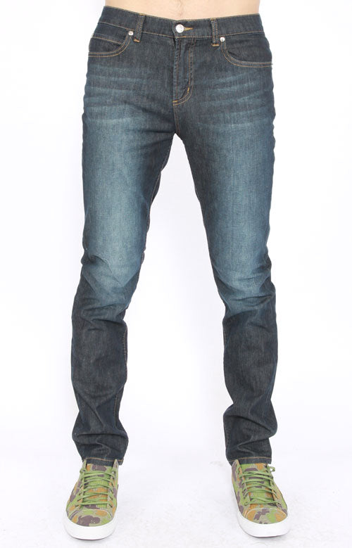 Juvee's Stunning Contemporary Indigo Slim - Fit Denim Trousers