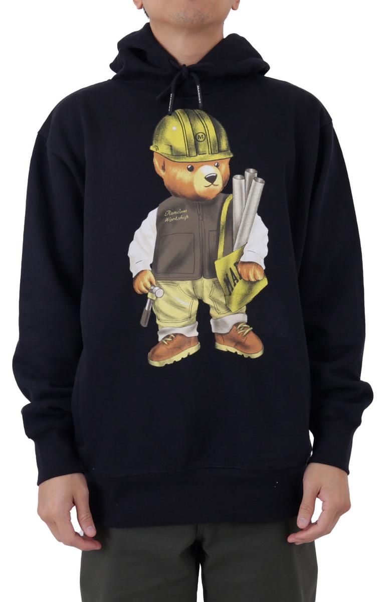 Eye - Catching Workshop Bear Graphic Hoodie
