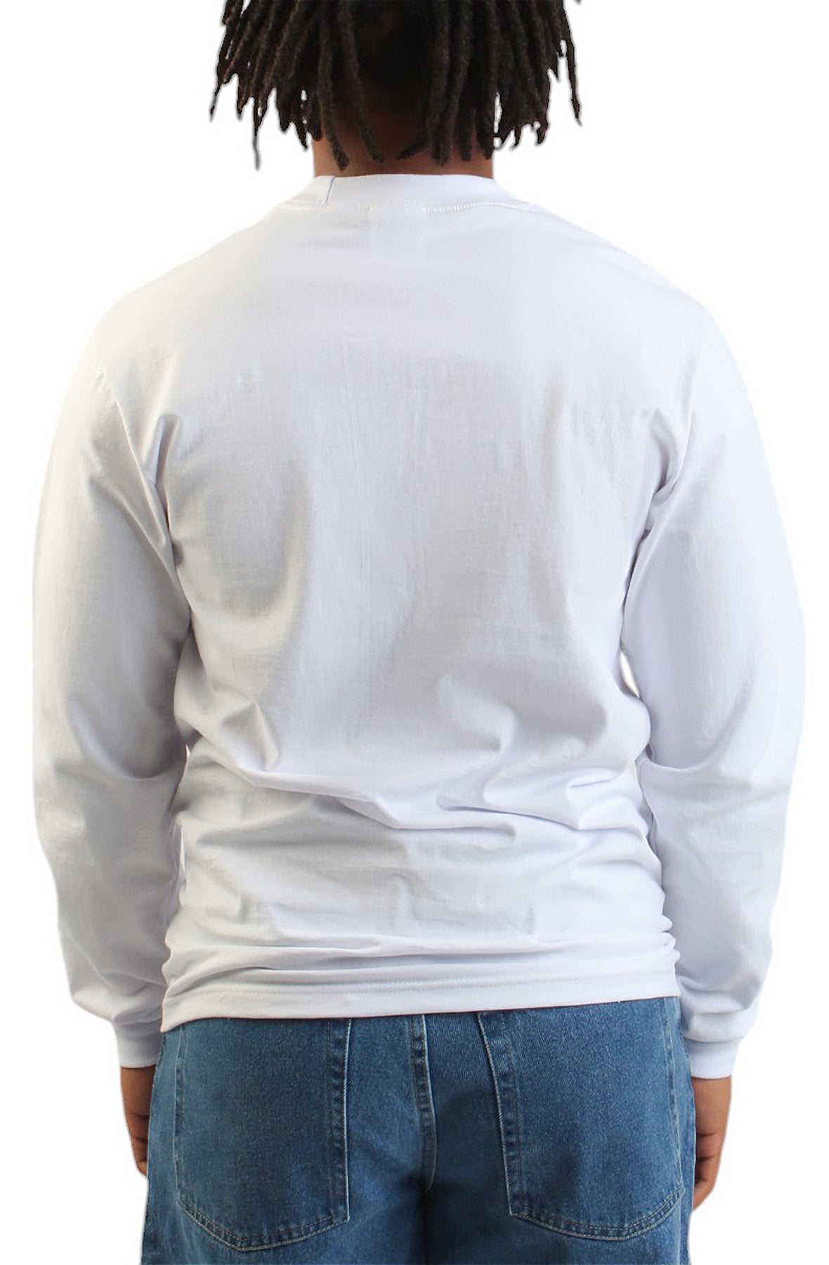 7.5oz Premium Heavyweight Long Sleeve T-Shirt - White