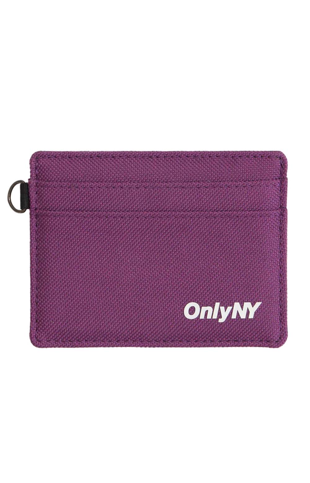 Only NY Stunning Purple Nylon Card Holder