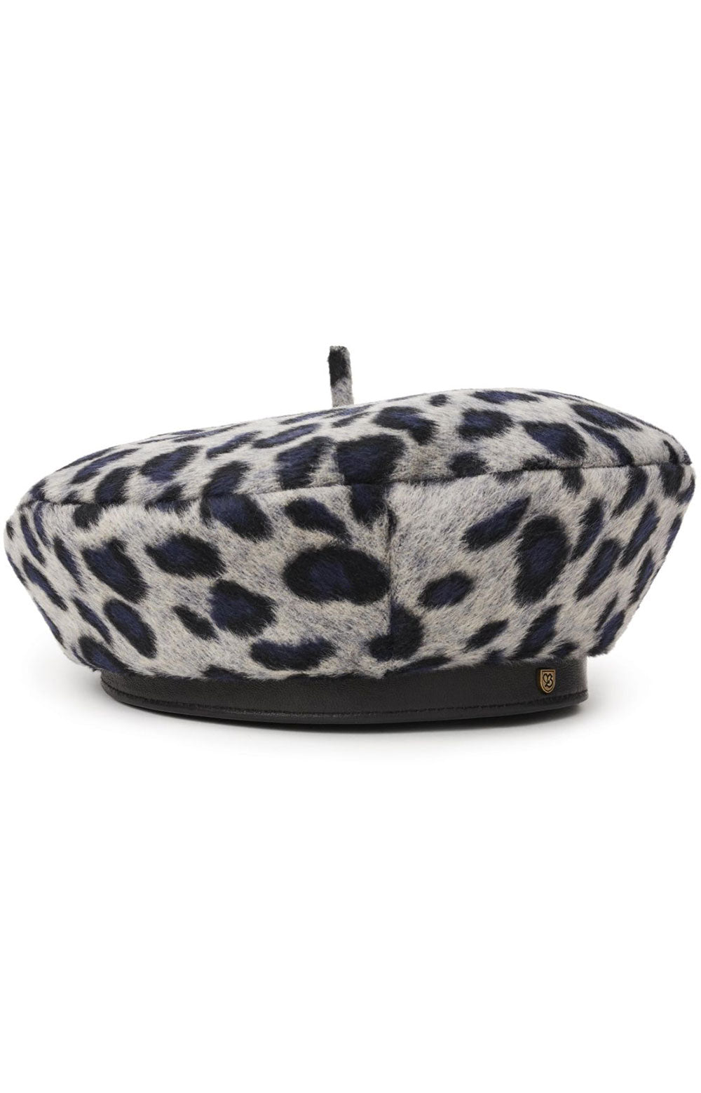 Stylish Audrey II Grey Leopard Beret