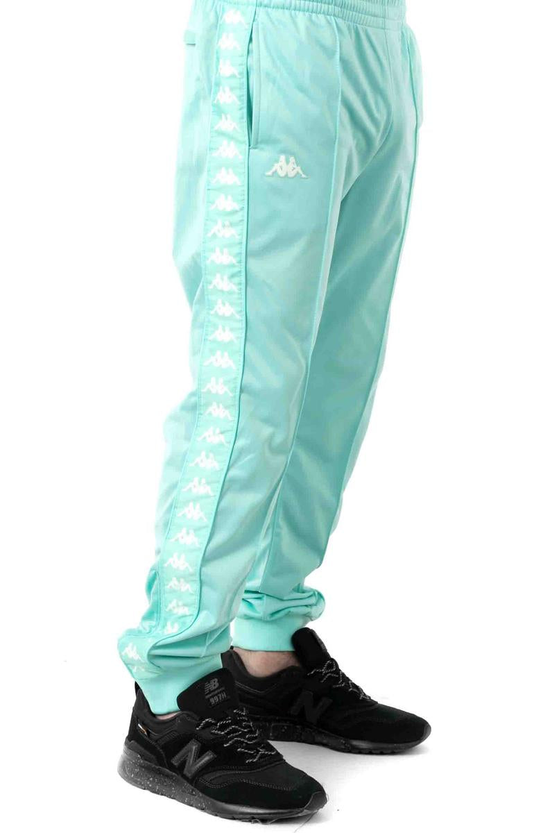 Kappa's Stunning Aqua Green Men's 222 Banda Rastoriazz Track Pants - Grab Yours Now!
