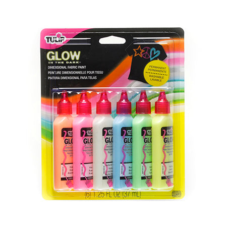 Dimensional Glow-in-the-Dark Fabric Paints - A Magical Painting Set