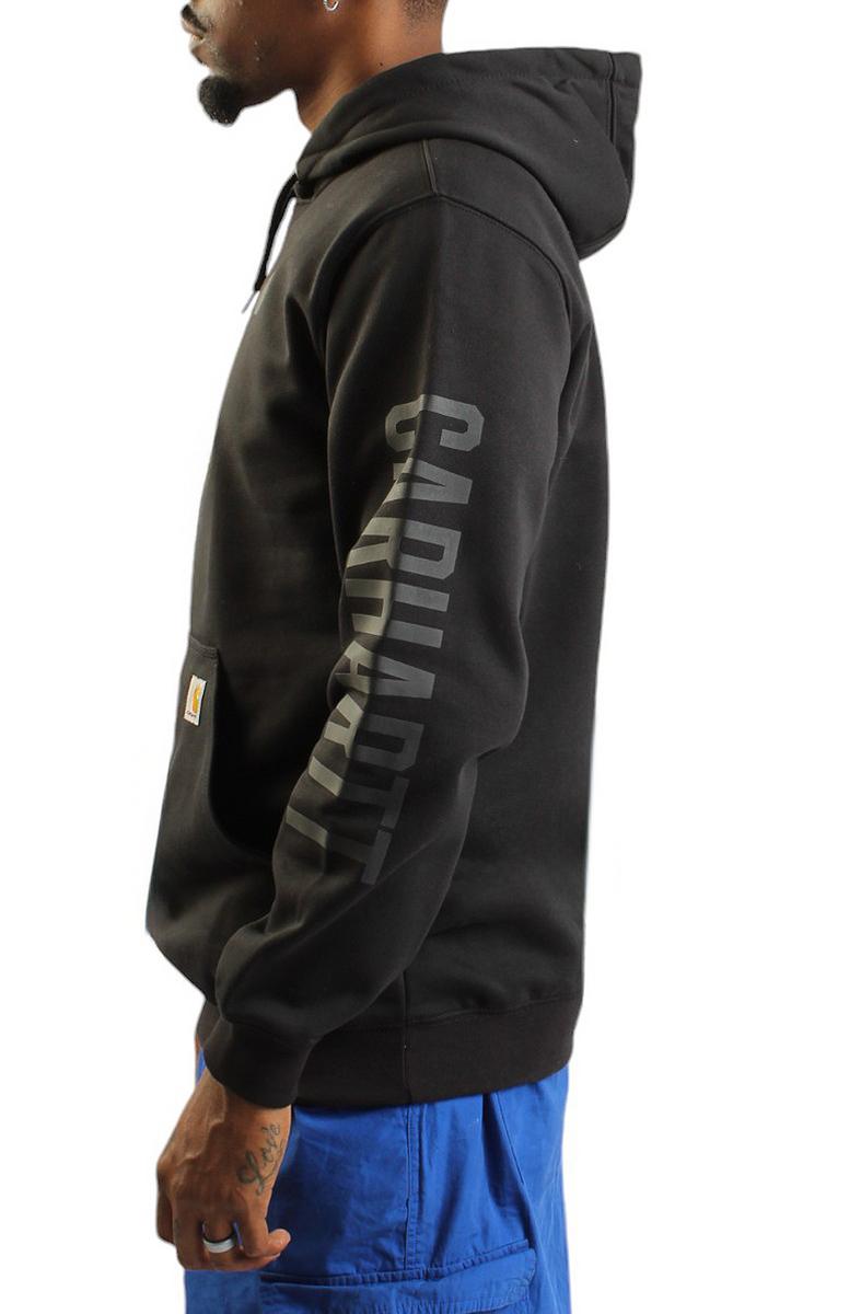 Carhartt Rain Defender Black Graphic Sweatshirt - Loose Fit