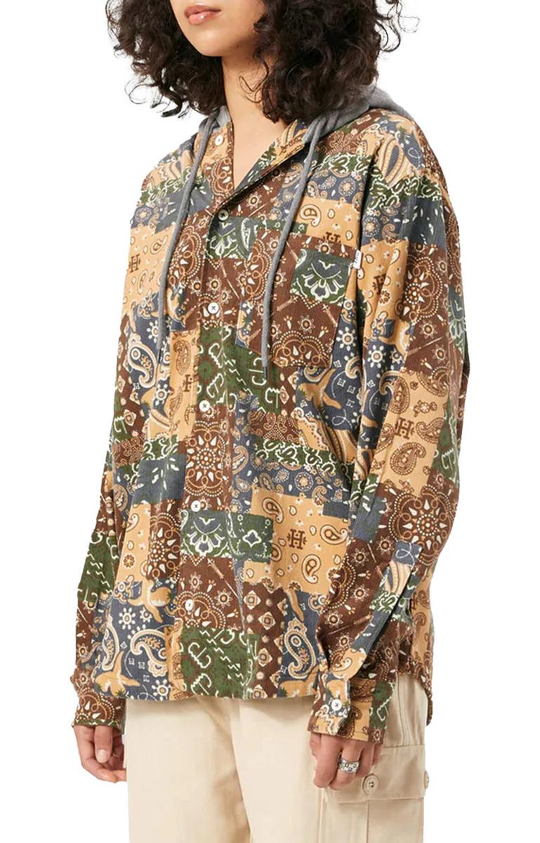 Gorgeous Vintage Patchwork Corduroy Hooded Jacket