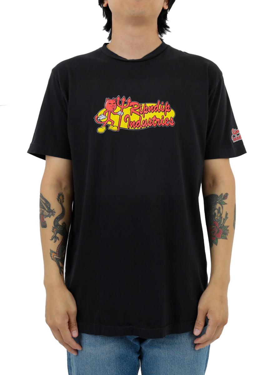 RIPNDIP's Stunning Black Logo Crew Neck T-Shirt