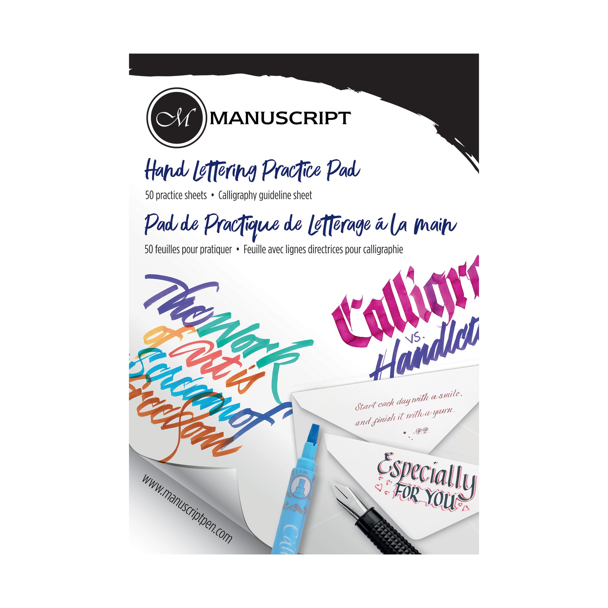 Enchanting Calligraphy Practice Pad