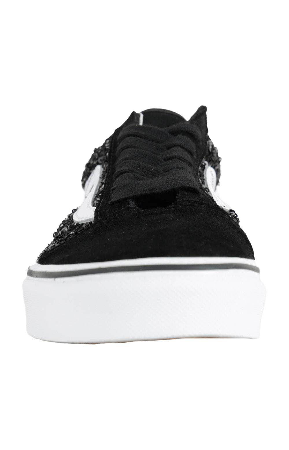 Stunning (KRS6BT) Boucle Sequins Old Skool Shoes in Black/True White