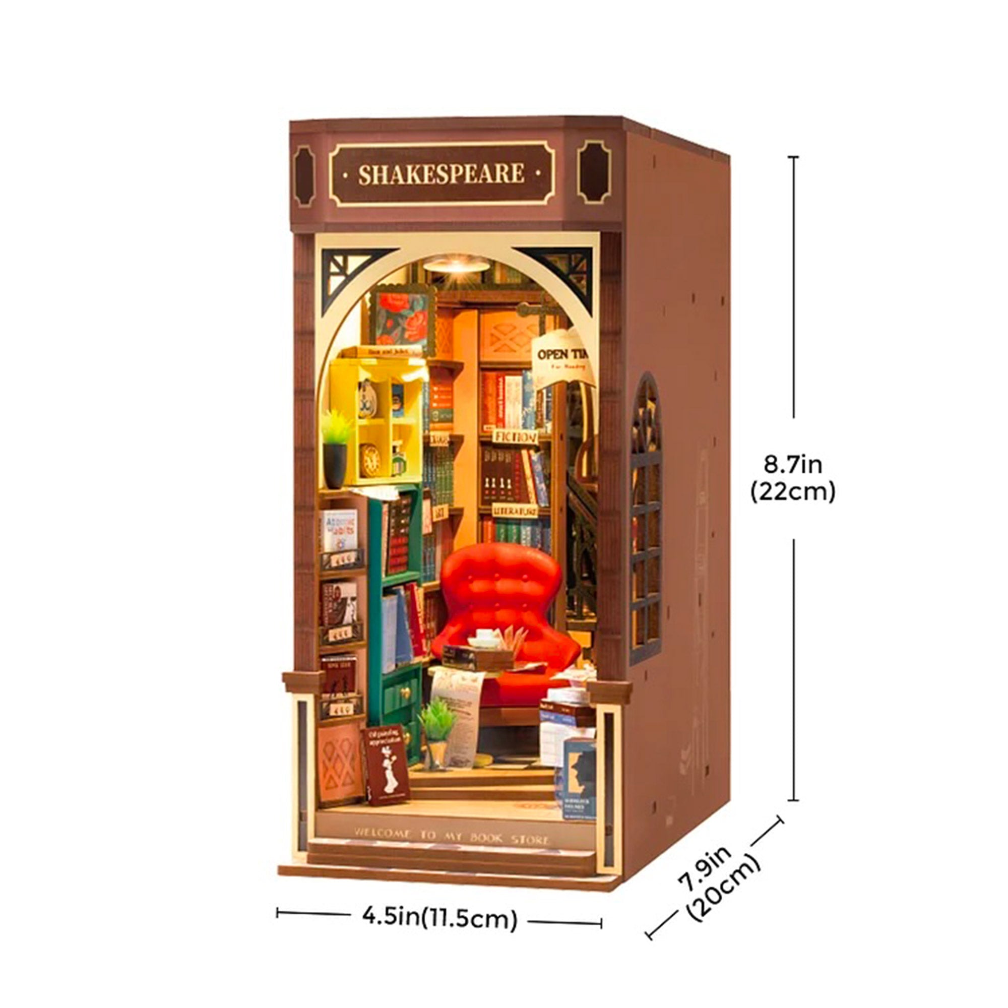 Robotime Rolife DIY Mini Bookstore Nook