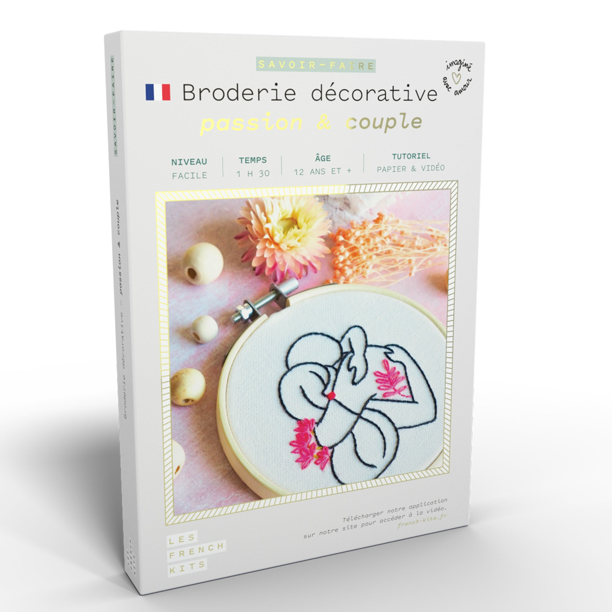 Passionate Couple's Decorative Embroidery Kit