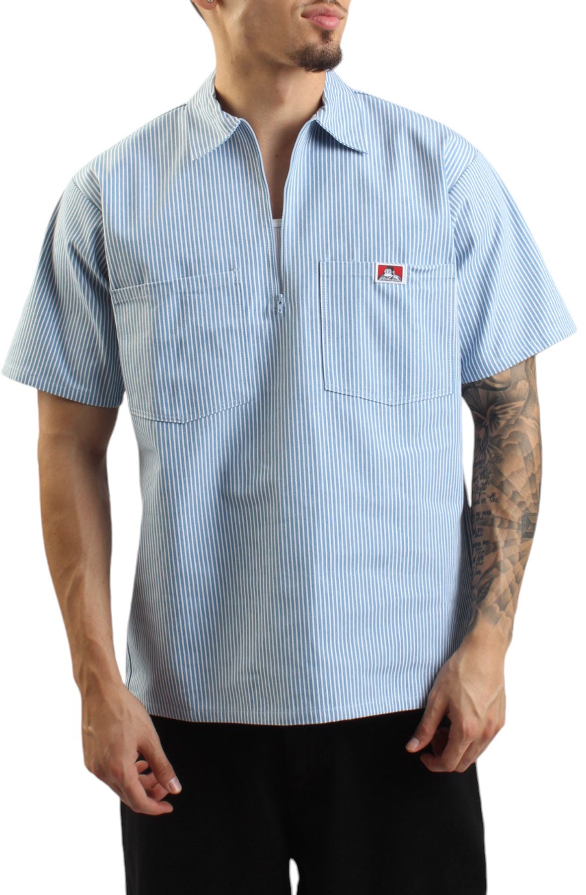 Half-Zip Solid Shirt - The Ultimate Work Companion