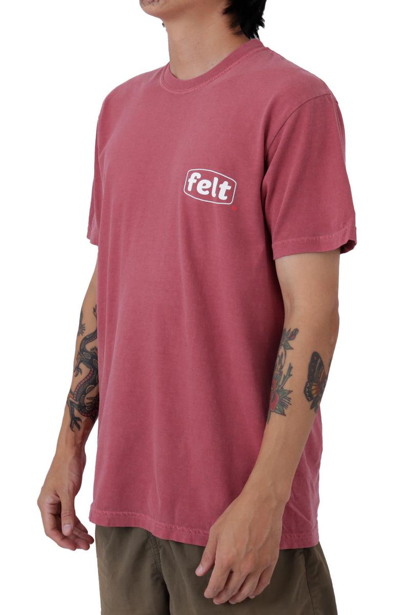 Stunning Oxblood Work Wear Logo T-Shirt - Grab Yours Now!