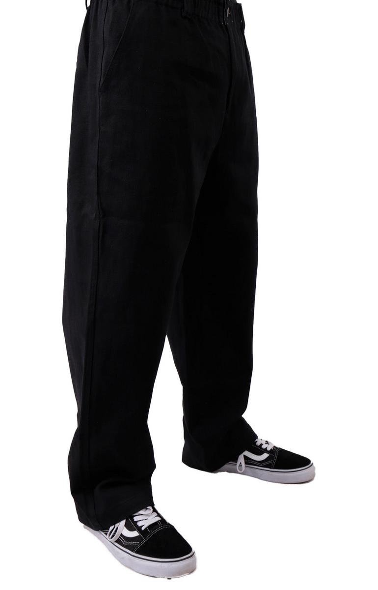 Butter Goods Black Cotton Twill Wide Leg Trousers - A Must-Have!