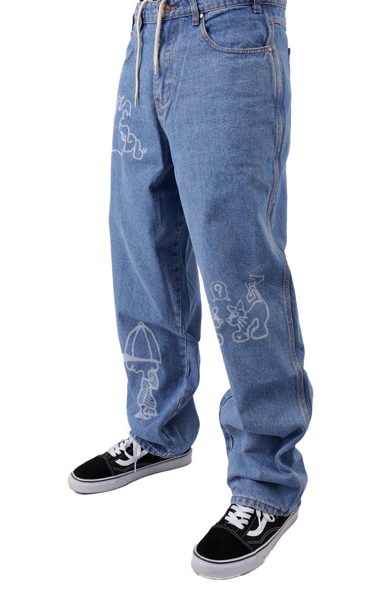Butter Goods Jun Vintage Washed Indigo Baggy Denim Jeans - A Fashion Must-Have!