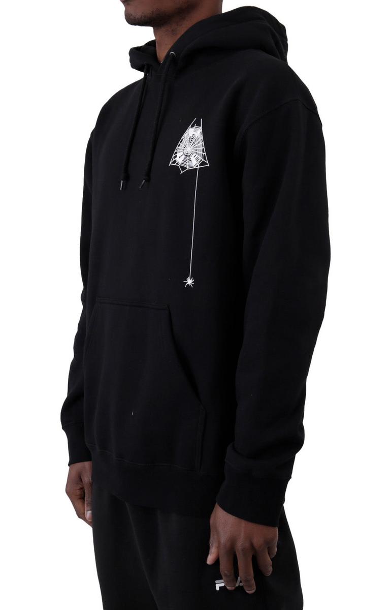 Huf's Stunning Black Tangled Web Graphic Hoodie