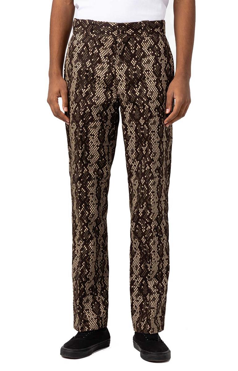 Dickies Camden Twill Chino Pants - Stunning Snakeskin Print in Black