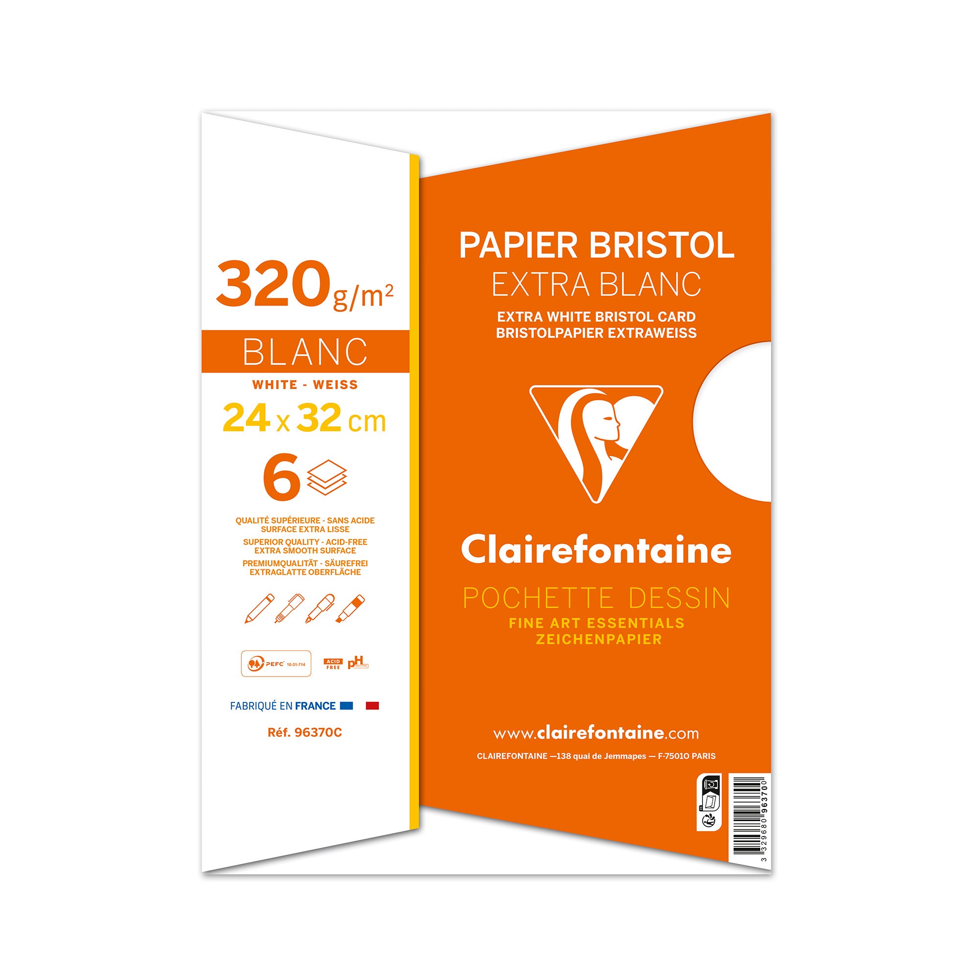 Bristol Super White Paper Pouch - Ideal for Art and Tech Drawings