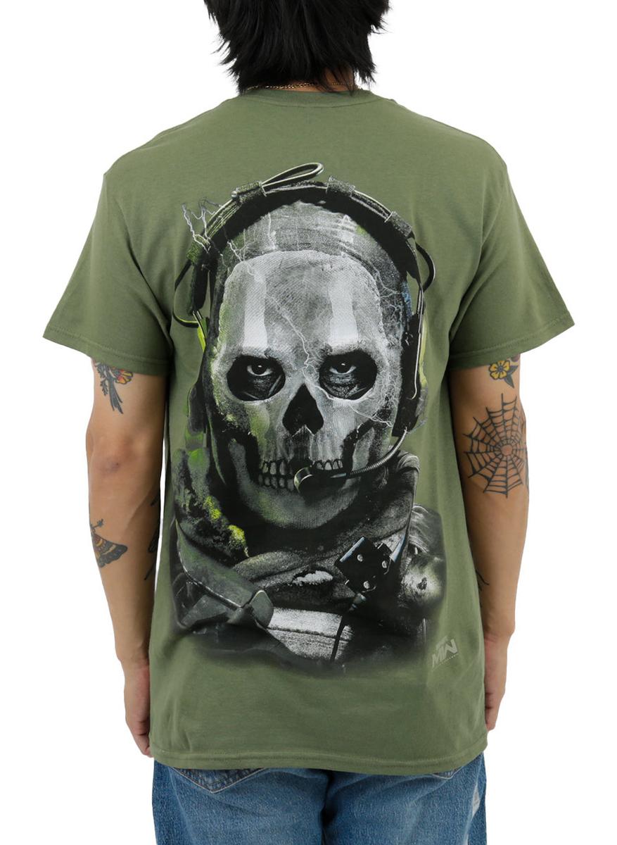 Epic Ghost Graphic Tee in Military Green