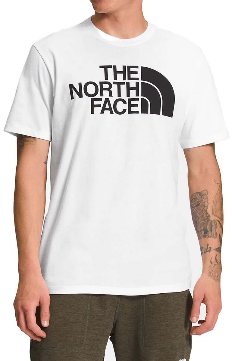 The North Face Half Dome Men's Short-Sleeve T-Shirt in White/Black