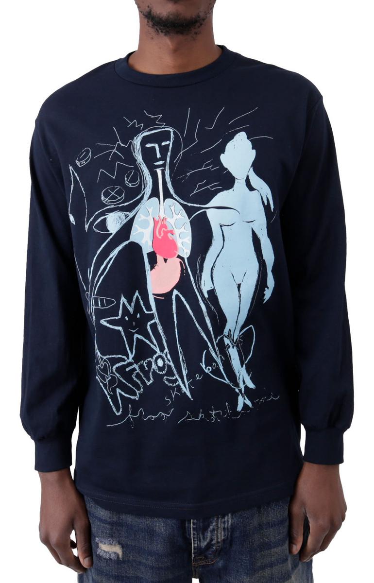 Frog Skateboards' Stunning Navy Long Sleeve Phenomena Shirt