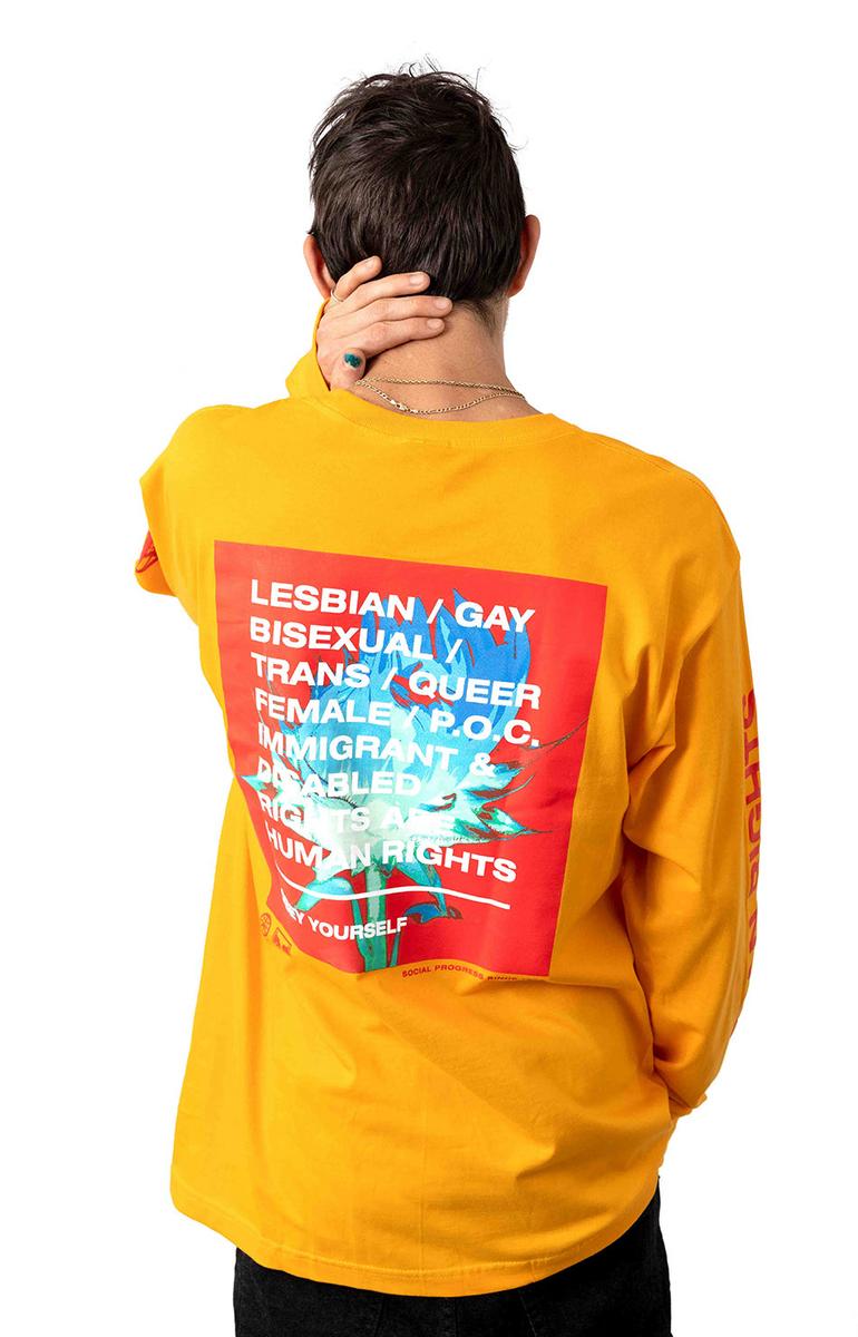Gorgeous Gold Obey One Love Long-Sleeved Shirt
