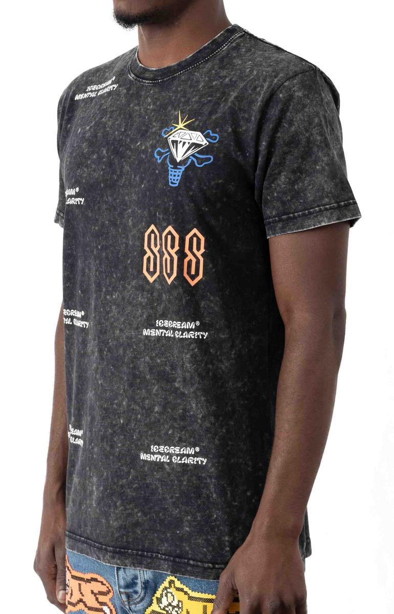 Revitalize Your Mind: Shale Mental Focus Short Sleeve Knit Tee