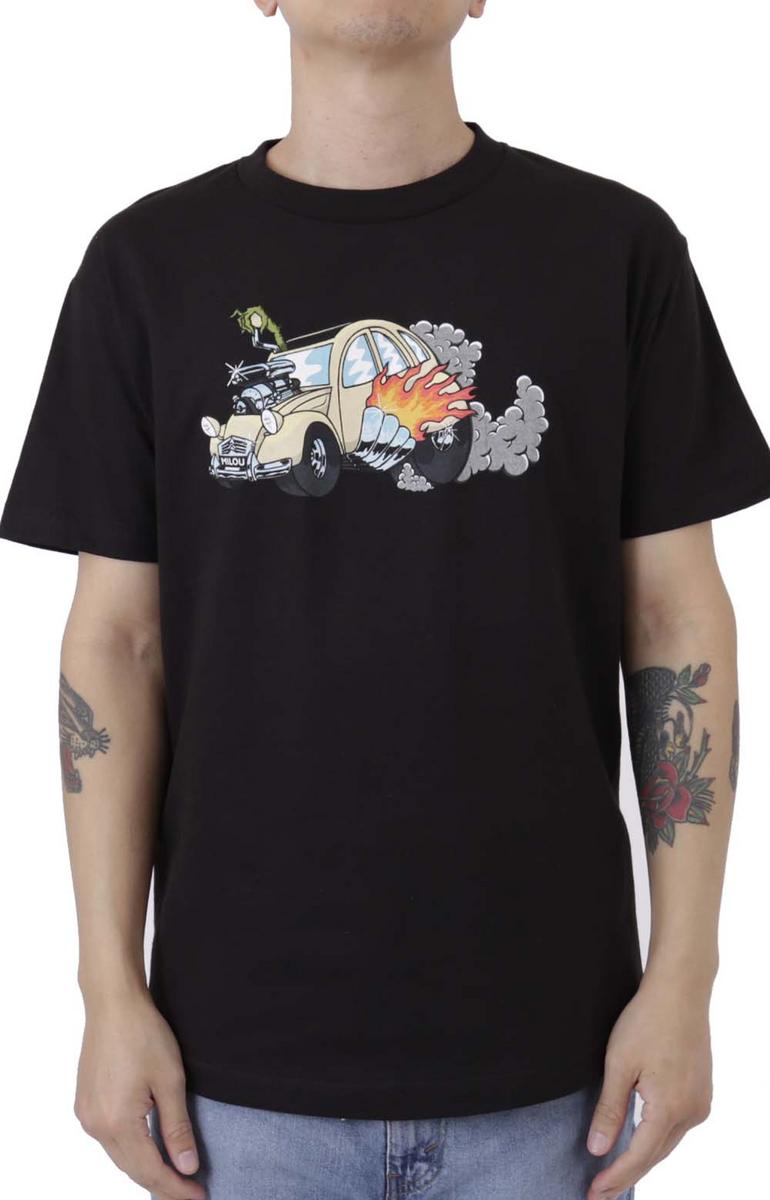 Pizza Skateboards Hotrod Tee - Stylish Black