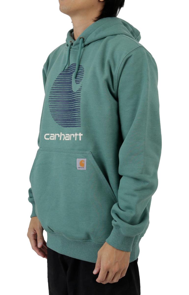 Carhartt Slate Green Heath Water-Resistant Midweight Logo Hoodie