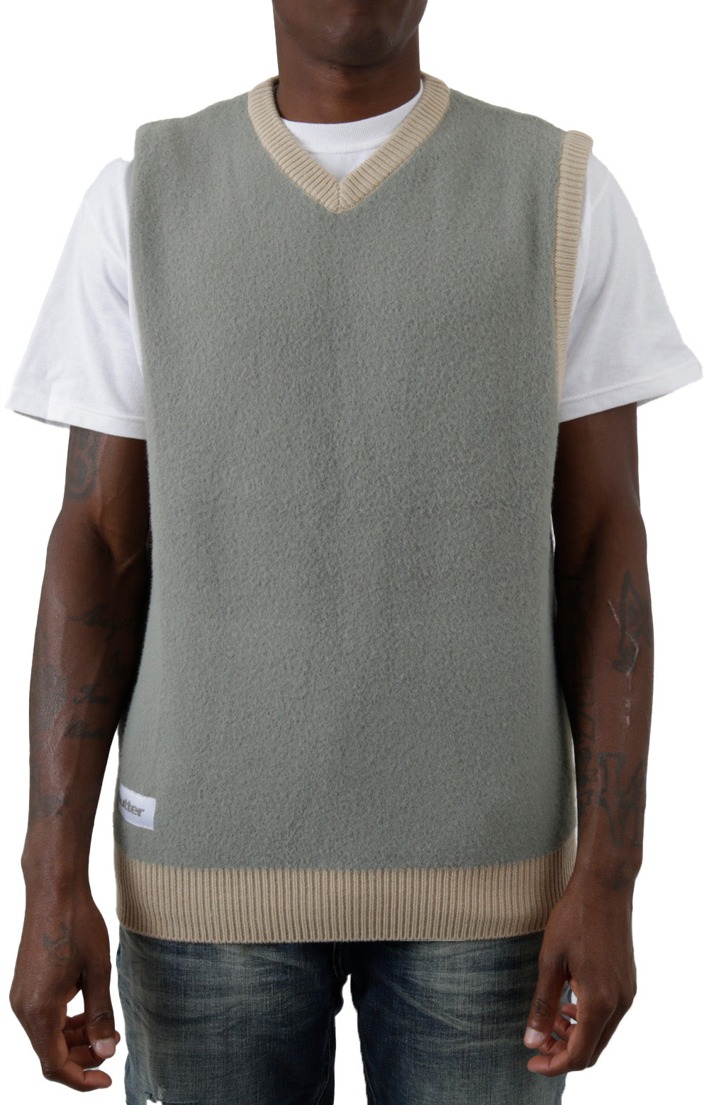 Butter's Enchanting Grass Mohair Knitted Vest