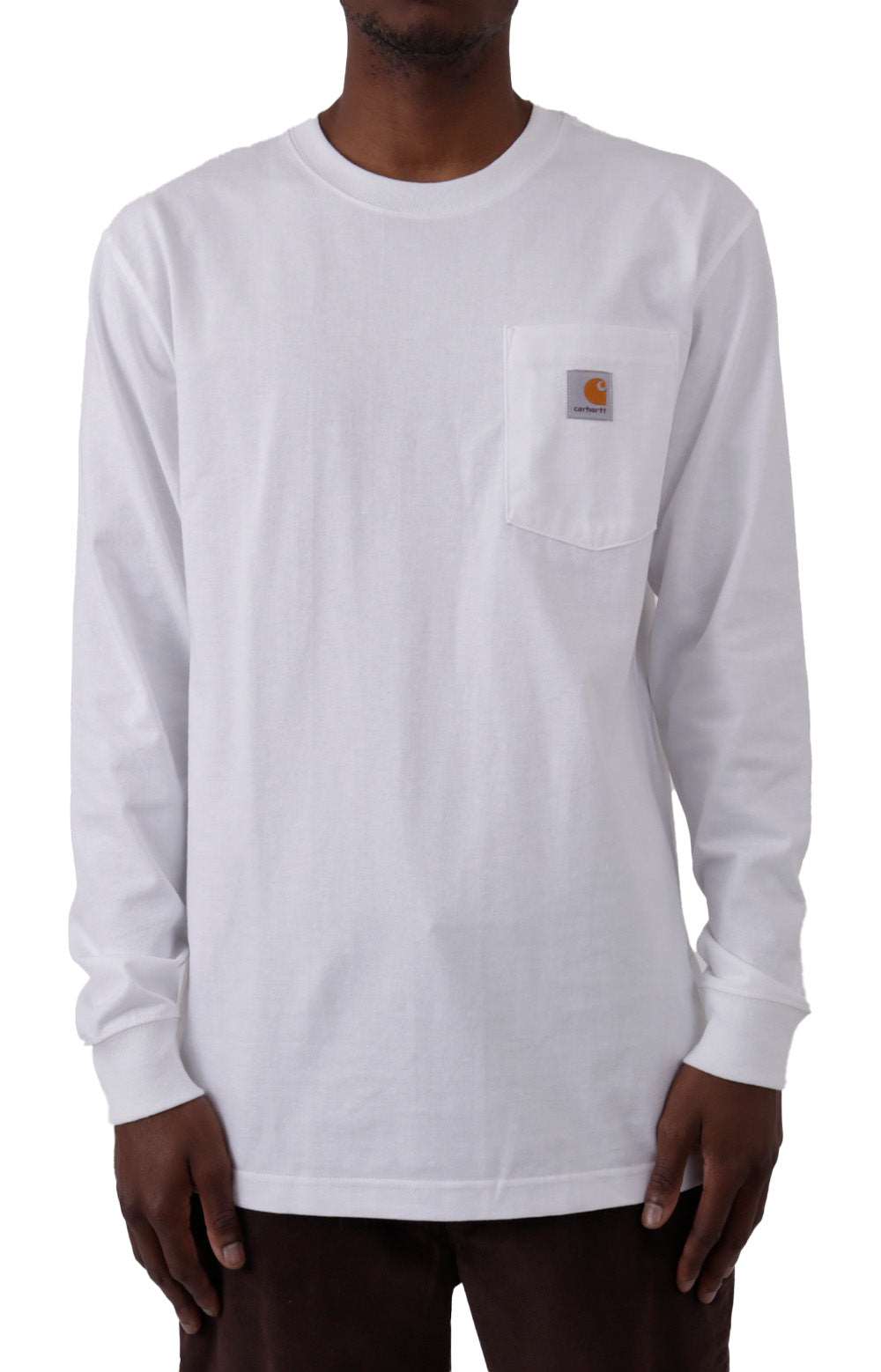 Carhartt K126 White Long Sleeve Workwear Pocket Shirt - A Must-Have!