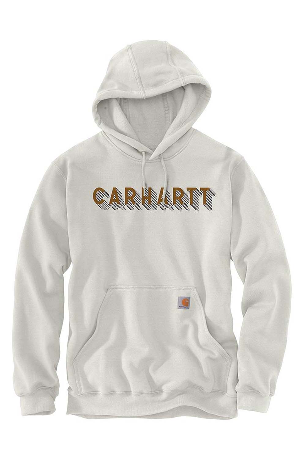 Carhartt Rain Defender L/F MW Logo Graphic Sweatshirt in Malt - A Must-Have!