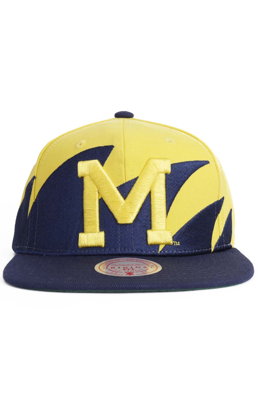 Mitchell & Ness NCAA Michigan Sharktooth Snap-Back Hat - Show Your Team Spirit!