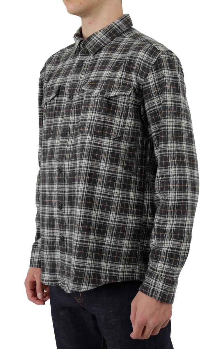 Get the Stylish RVCA Andrew Reynolds Long Sleeve Flannel Shirt in Black Now!