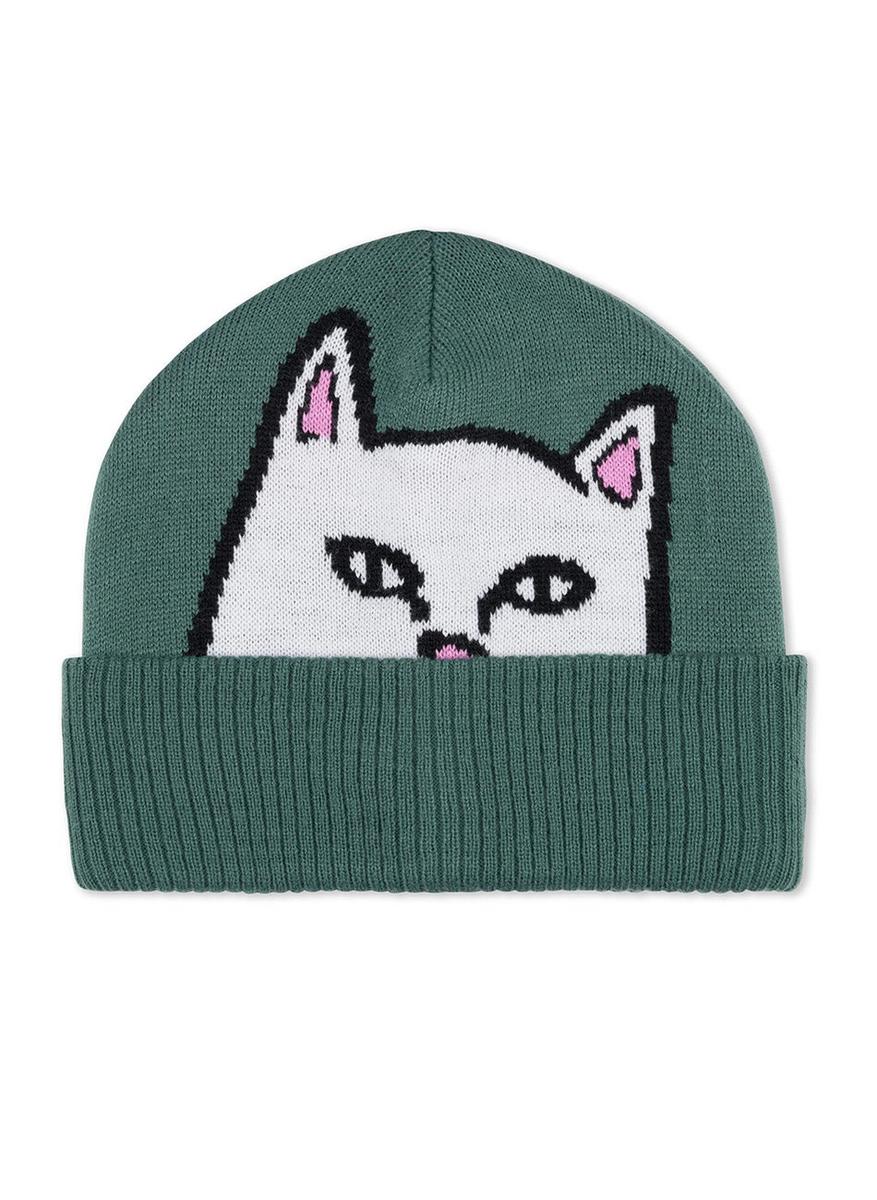 Nermal's Alpine Green Peekaboo Beanie - Irresistible Fashion!