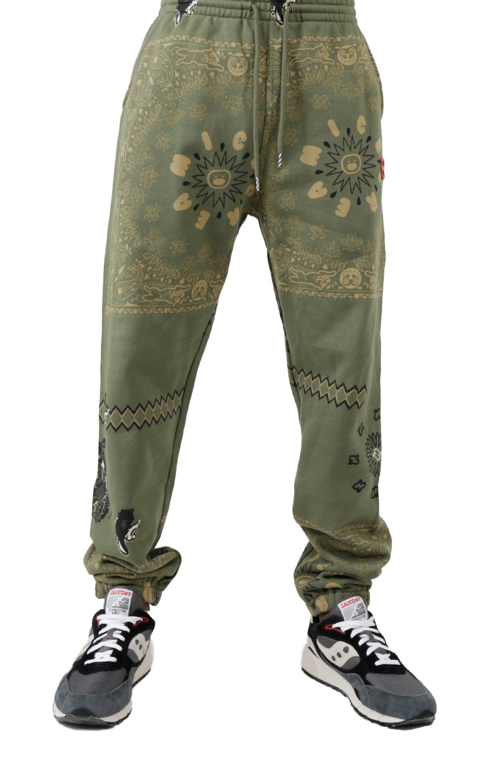ICECREAM Gasoline Sweatpants - Stunning Deep Lichen Green