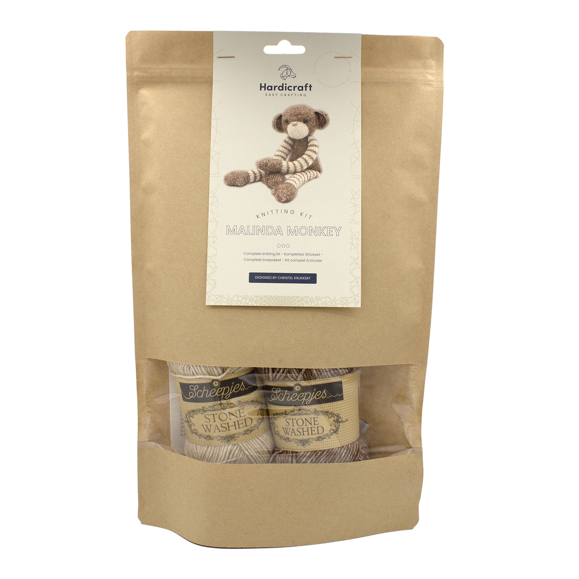 Charming DIY Malinda Monkey Knitting Kit