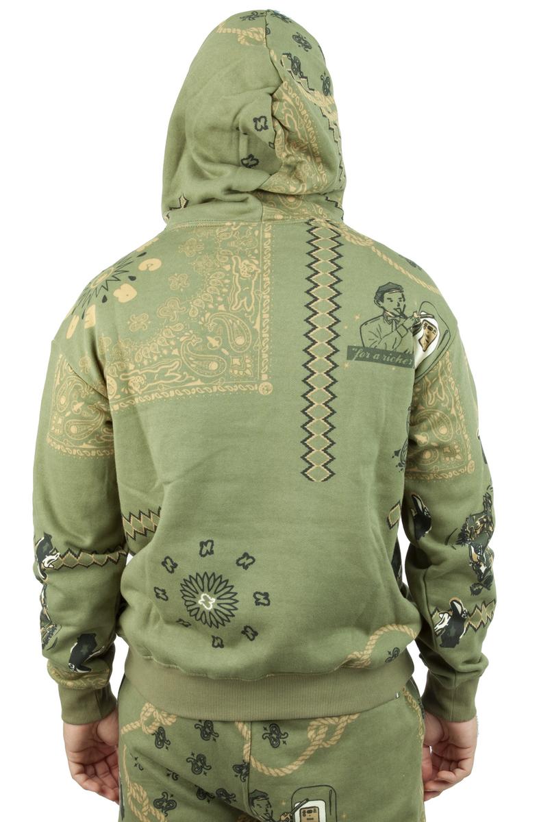 Folksy Running - Dog Paisley Deal Hoodie