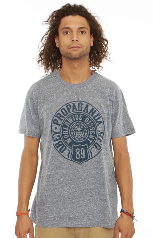 Global Rebellion Tri-Blend Tee - Stunning Heather Grey