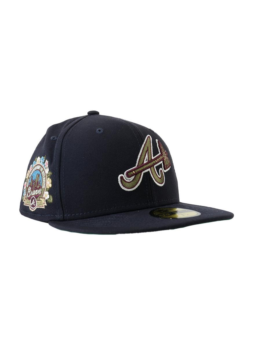 Stunning Atlanta Braves Floral 59Fifty Fitted Cap - Show Your Team Pride!